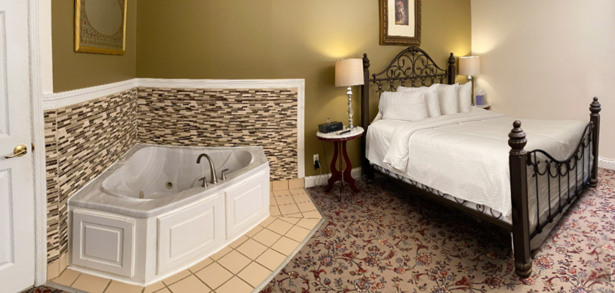 Interior photo of a Ruebel Hotel Jacuzzi Suite